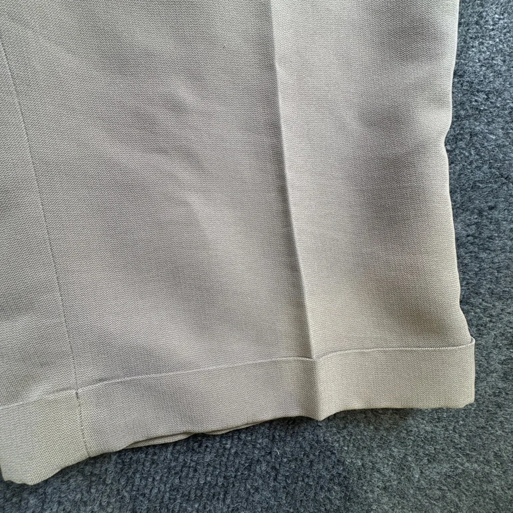 Geoffrey Beene Dress Pants Mens 38x30.5 Beige‎ Pleated Front Straight Leg Formal